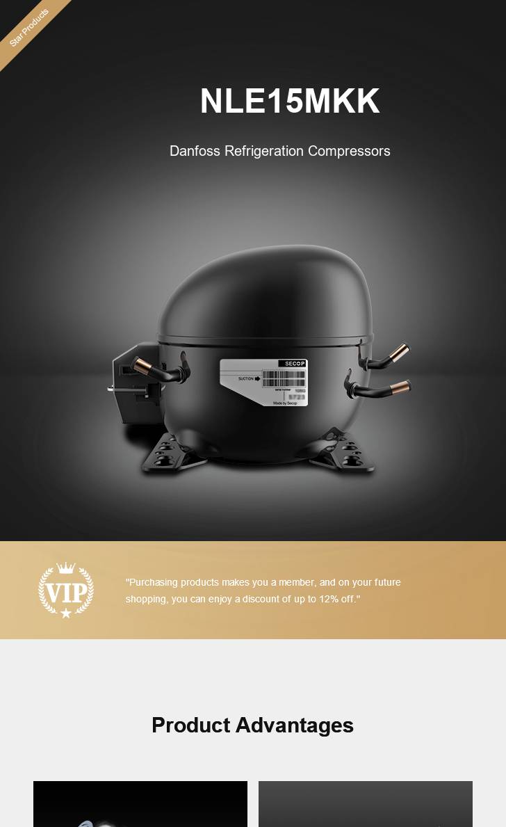 Danfoss Compressor NLE15MKK, technical parameters pdf, structure diagram